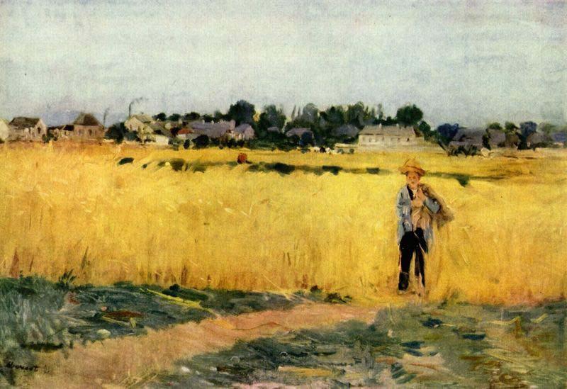 Berthe Morisot Grain field china oil painting image